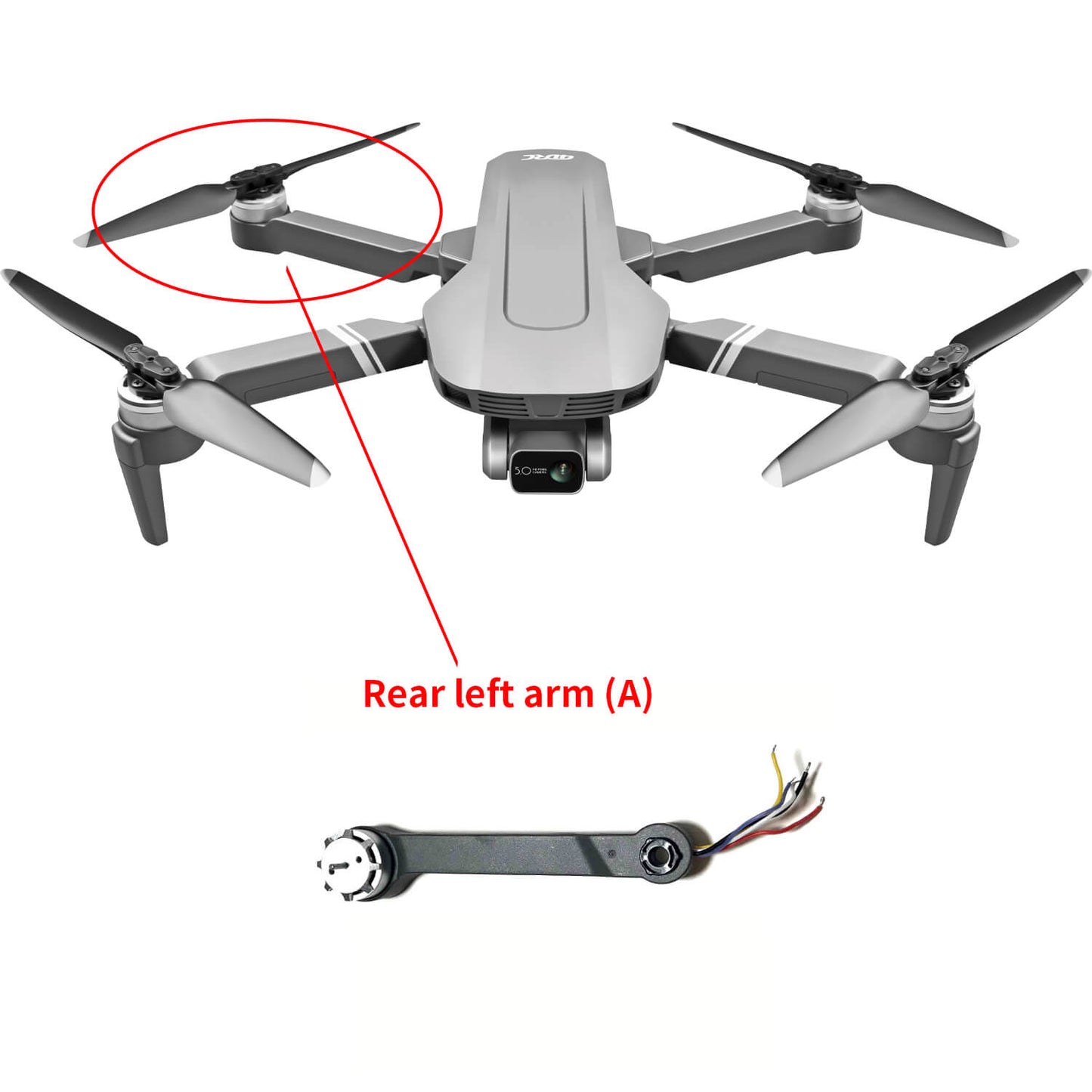 4D-F4 Drone Spare Arm with Motor Accessories