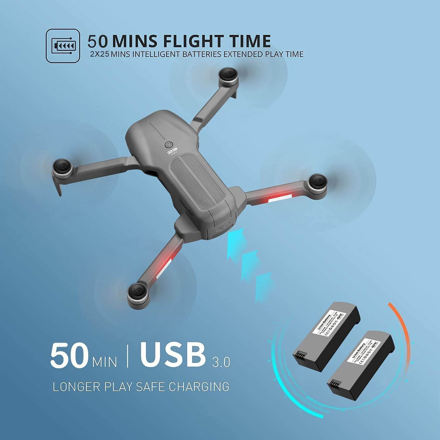 4D-F9 GPS Brushless Drone with HD Camera
