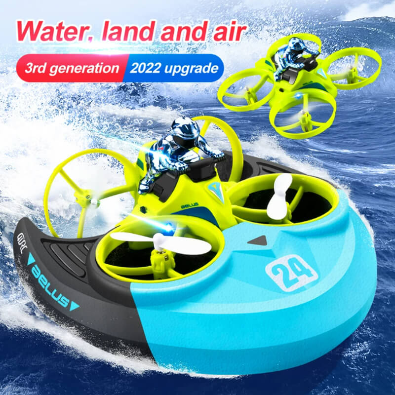 4D-V24 Drone RC Car RC Boat 3 in 1 Toy