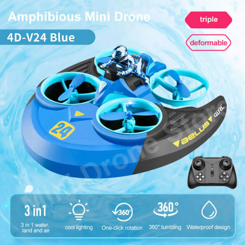 4D-V24 Drone RC Car RC Boat 3 in 1 Toy