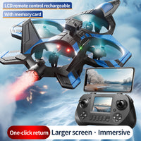 4D-V46 4-Axis Spray Combat Drone | 8K Dual Camera & Obstacle Avoidance Fighter Jet（LCD Screen Remote）
