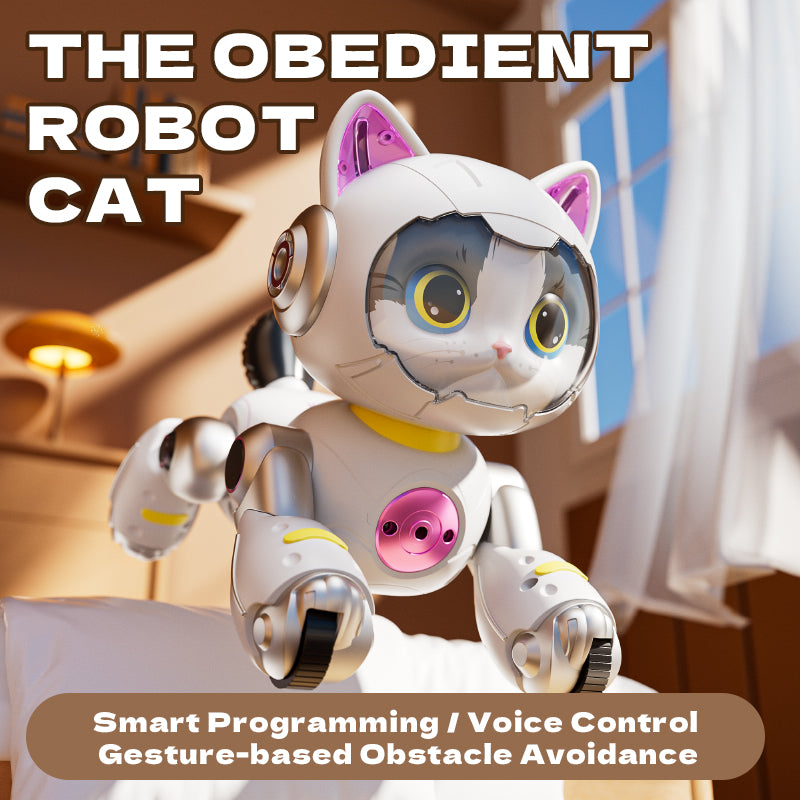 4D-Y14-2 Smart AI Robo-Cat – Interactive Gesture & Voice-Controlled Companion