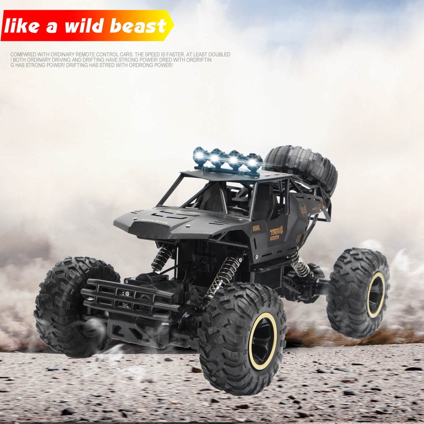 [9268] 1:12 4WD RC Car With Led Lights Radio Remote Control Cars