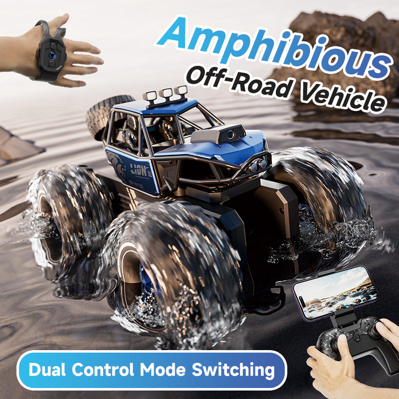4D-Y10 Amphibious Off-Road RC Truck – 8K FPV, 4WD Climbing Monster