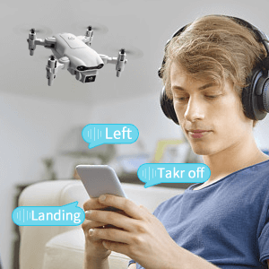 4DRC V9 mini drone with 720P HD camera, dual-lens real-time video transmission, app control, quadcopter for beginners, remote control toy gift for adults and children