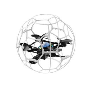 4D-V51 Brushless Flying Soccer Ball Drone – 8K Video, Full Cage Protection & Turtle Mode (4.7V Screen Edition)
