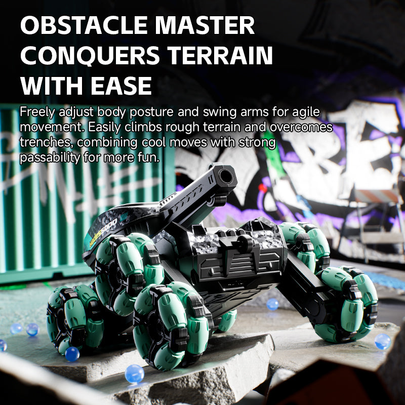 4D-Y13 Stunt Water Gel Tank – 4/6/8-Wheel RC Battle Vehicle