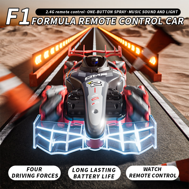 4D-Y2 F1 Formula Stunt RC Car – Gesture Control, Spray & Drift Monster