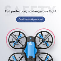 4D-V8 Induction RC Quadcopter – 5MP HD Camera, 3 Control Modes, Full Protection for Kids & Beginners