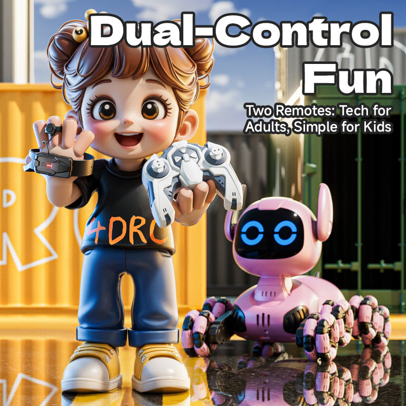 4D-Y9 8-Wheel Stunt Robo-Pet – Dual Control, Voice Command & Interactive Companion
