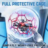 4D-V51 Brushless Flying Soccer Ball Drone | Interactive Aerial Toy with Protective Cage & Auto-Recovery Mode