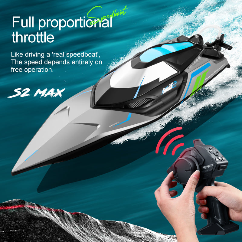 4D‑S2 MAX Series Single‑Propeller High‑Speed RC Boat (Large Size, Brushed Version)