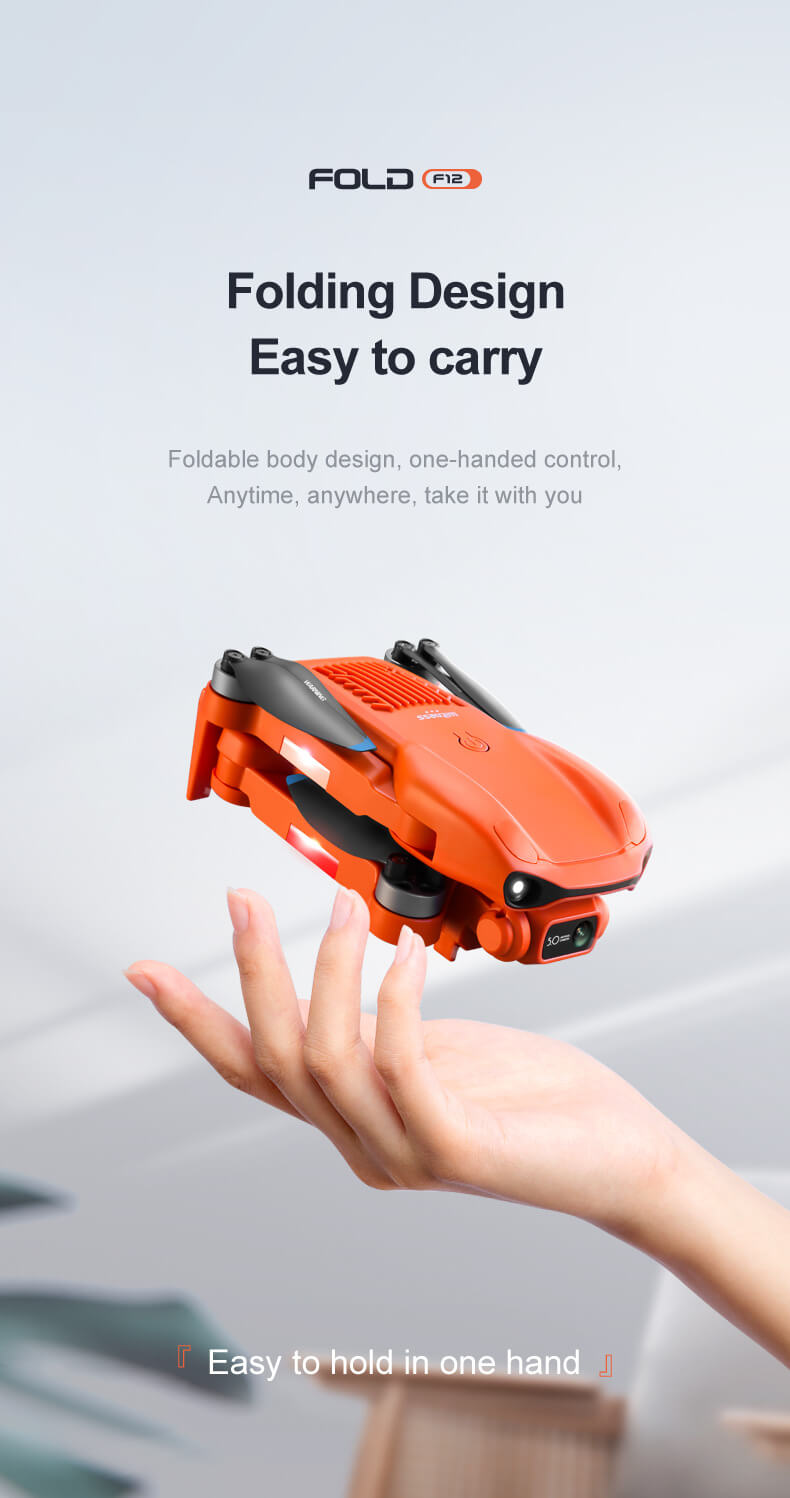 4DRC official 2022 new product F12 GPS professional drone, 4K HD electrically adjustable dual camera, brushless motor, foldable quadcopter, 5G wifi transmission, rechargeable battery 30 minutes long life, remote control aerial drone