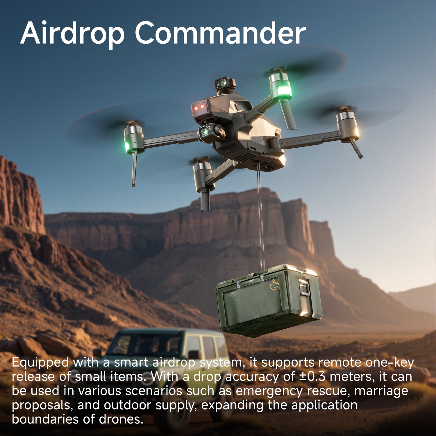 4D-M1 Series 3-Axis Gimbal Drone with Lighting (MARK 3 Edition) – 4DRC