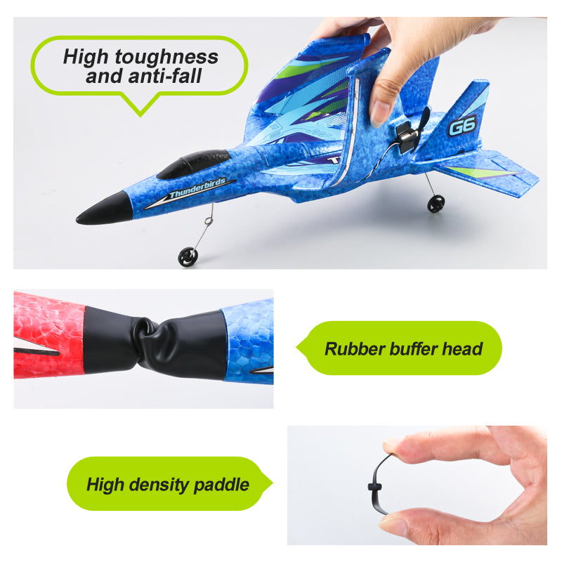 4D-G6 2CH RC Glider Fighter | Mid-Size EPP Foam RC Plane for Beginners