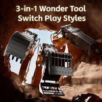 4D‑E1 Series 12‑Channel Alloy Spray Track RC Excavator (1:18 Scale)