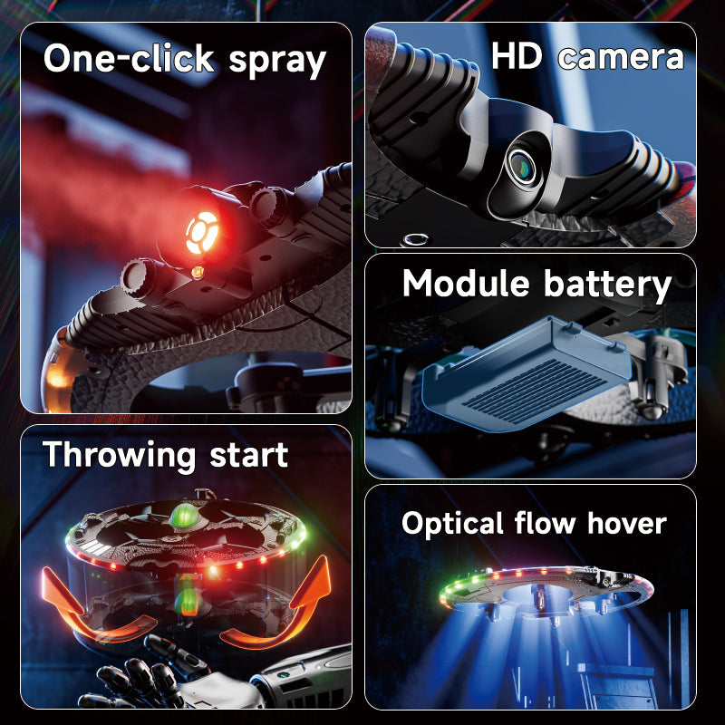 4D-V47 UFO Drone Series – Light & Spray Quadcopter