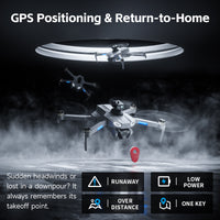 4D-M7 Cool Light Drone – Large Screen GPS Edition