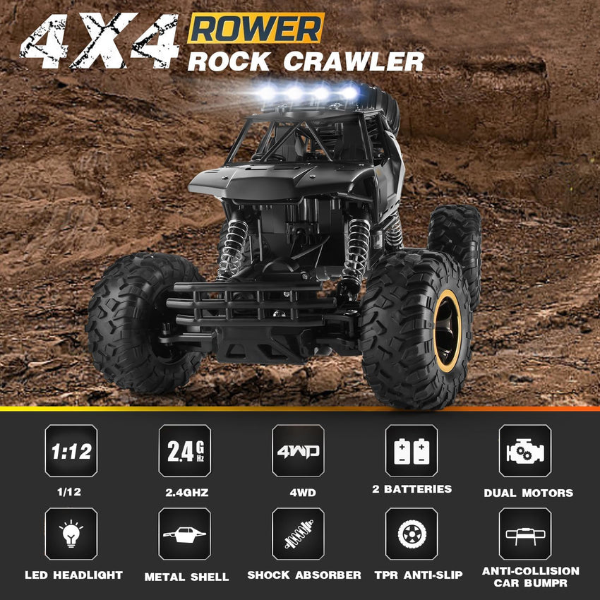 9268 RC Rock Crawler – 1:12 Scale 4WD Off-Road Monster Truck