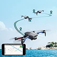4DRC WISE F9 GPS Brushless Drone Waypoints fly