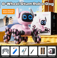 4D-Y9 8-Wheel Stunt Robo-Pet – Dual Control, Voice Command & Interactive Companion