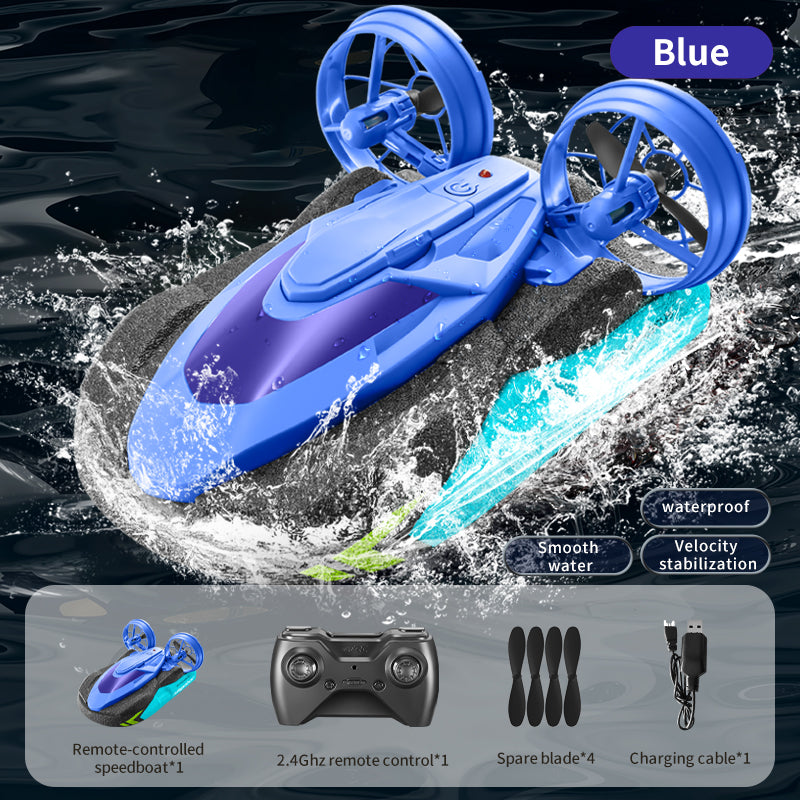 4D‑S10 Series 2‑in‑1 Amphibious Stunt Hovercraft RC Boat