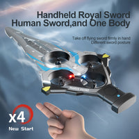 4D-V55 Flying Sword Drone | EPP Anti-Drop Stunt RC Aircraft for Beginners
