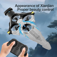 4D-V55 Flying Sword Drone | EPP Anti-Drop Stunt RC Aircraft for Beginners
