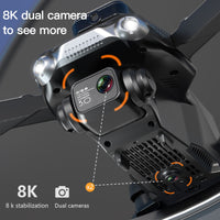 4D-V28 Brushless GPS Drone – 8K Dual Camera, Foldable Aerial Photography（GPS）