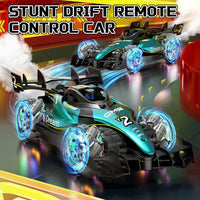4DRC Y2 Gesture Hand Remote Control Car for Kids Age 6-12 Year Old 2.4GHz 4WD 360°Rotation Drift RC Stunt Car with Light & Music & Spray 1:12 Scale Toy Cars Gift for Boys Girls