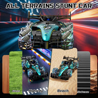 4DRC Y2 Gesture Hand Remote Control Car for Kids Age 6-12 Year Old 2.4GHz 4WD 360°Rotation Drift RC Stunt Car with Light & Music & Spray 1:12 Scale Toy Cars Gift for Boys Girls