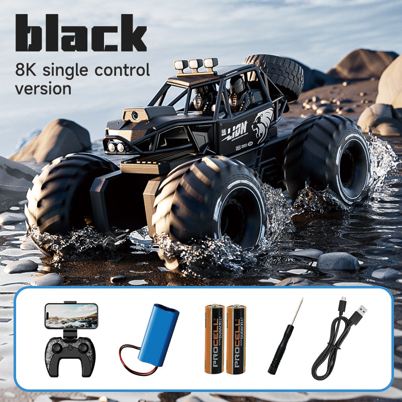 4D-Y10 Amphibious Off-Road RC Truck – 8K FPV, 4WD Climbing Monster