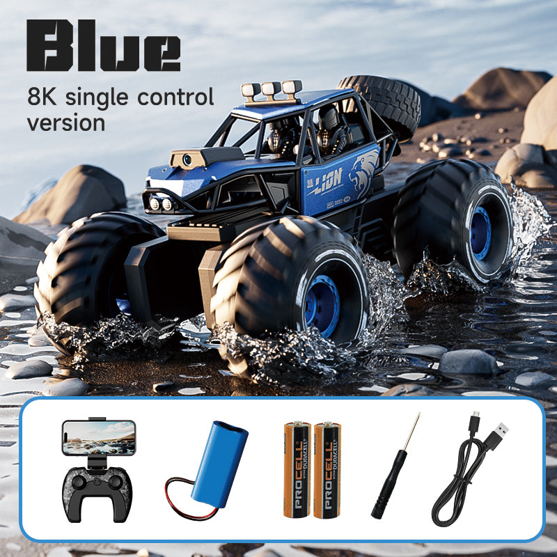 4D-Y10 Amphibious Off-Road RC Truck – 8K FPV, 4WD Climbing Monster
