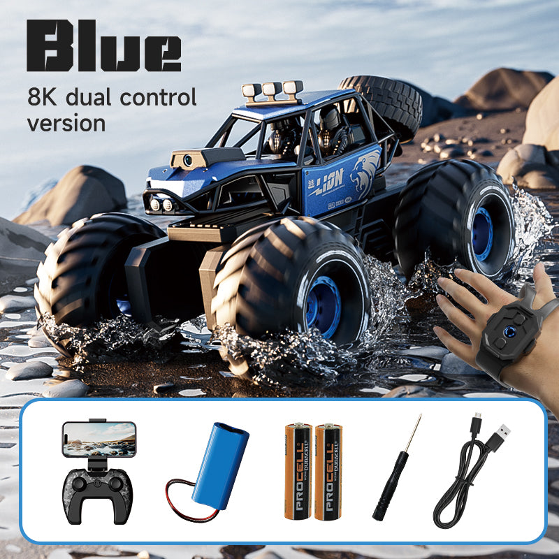 4D-Y10 Amphibious Off-Road RC Truck – 8K FPV, 4WD Climbing Monster