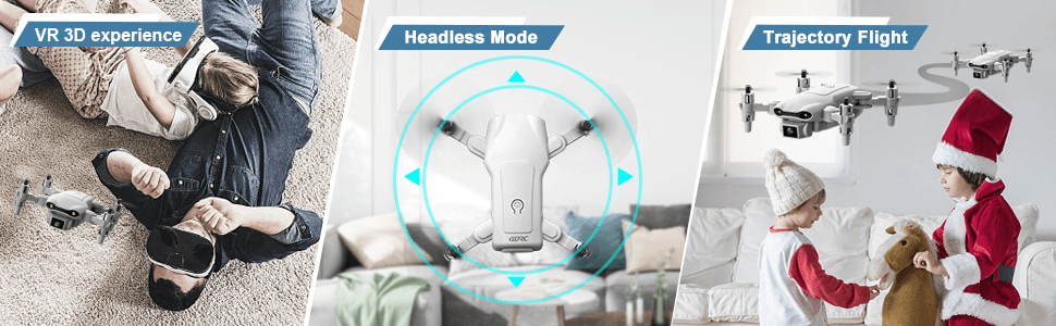 4DRC V9 mini drone with 720P HD camera, dual-lens real-time video transmission, app control, quadcopter for beginners, remote control toy gift for adults and children
