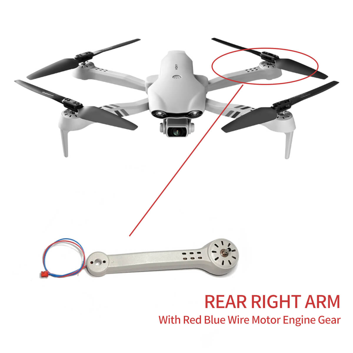 4D-F10 Wifi/GPS Drone Arm with Motor accessories