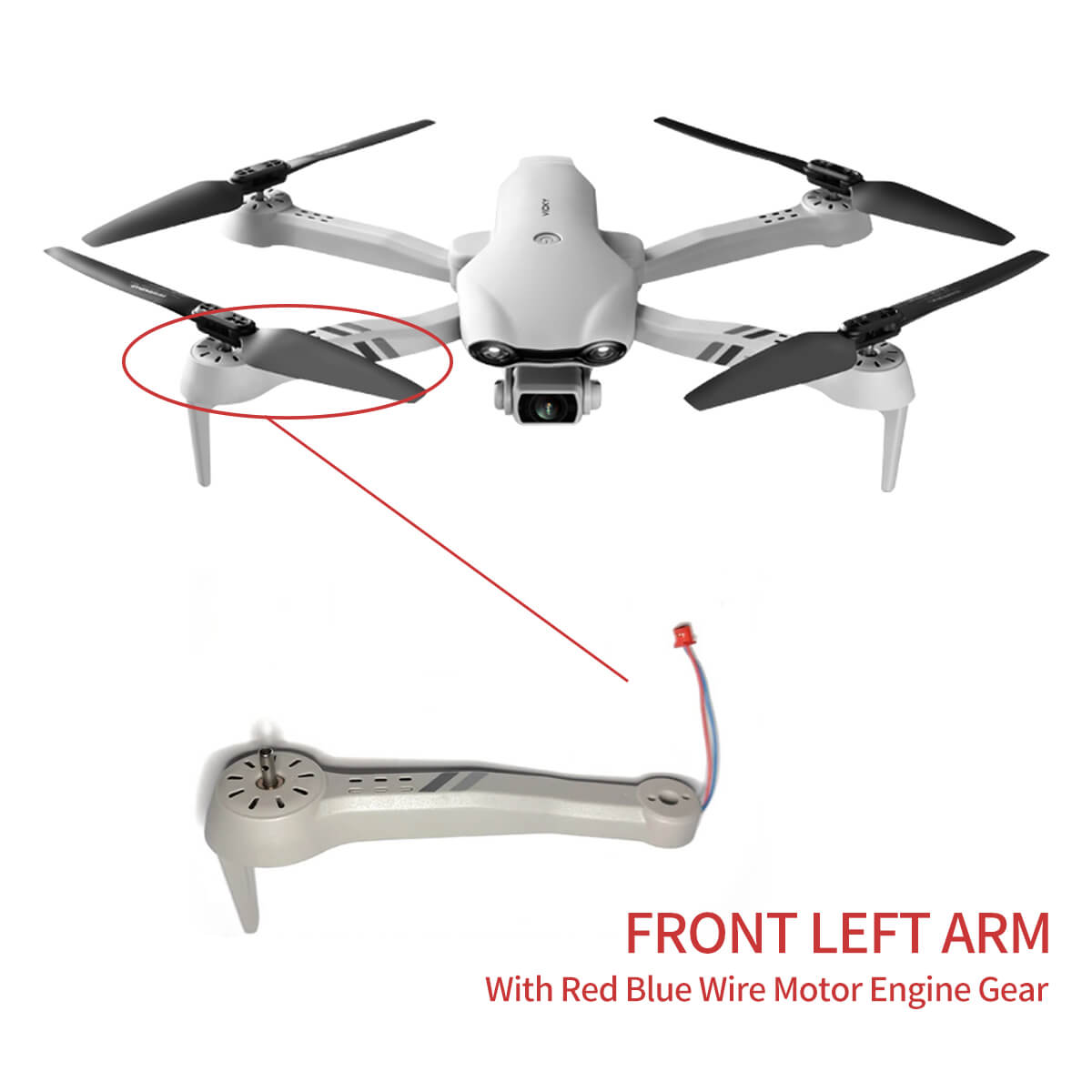 4D-F10 Wifi/GPS Drone Arm with Motor accessories