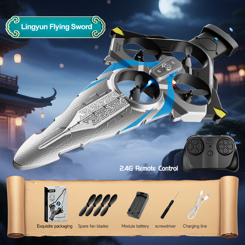4D-V55 Flying Sword Drone | EPP Anti-Drop Stunt RC Aircraft for Beginners