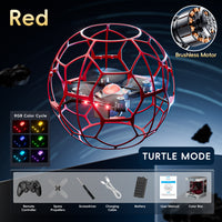 4D-V51 Brushless Flying Soccer Ball Drone | Interactive Aerial Toy with Protective Cage & Auto-Recovery Mode