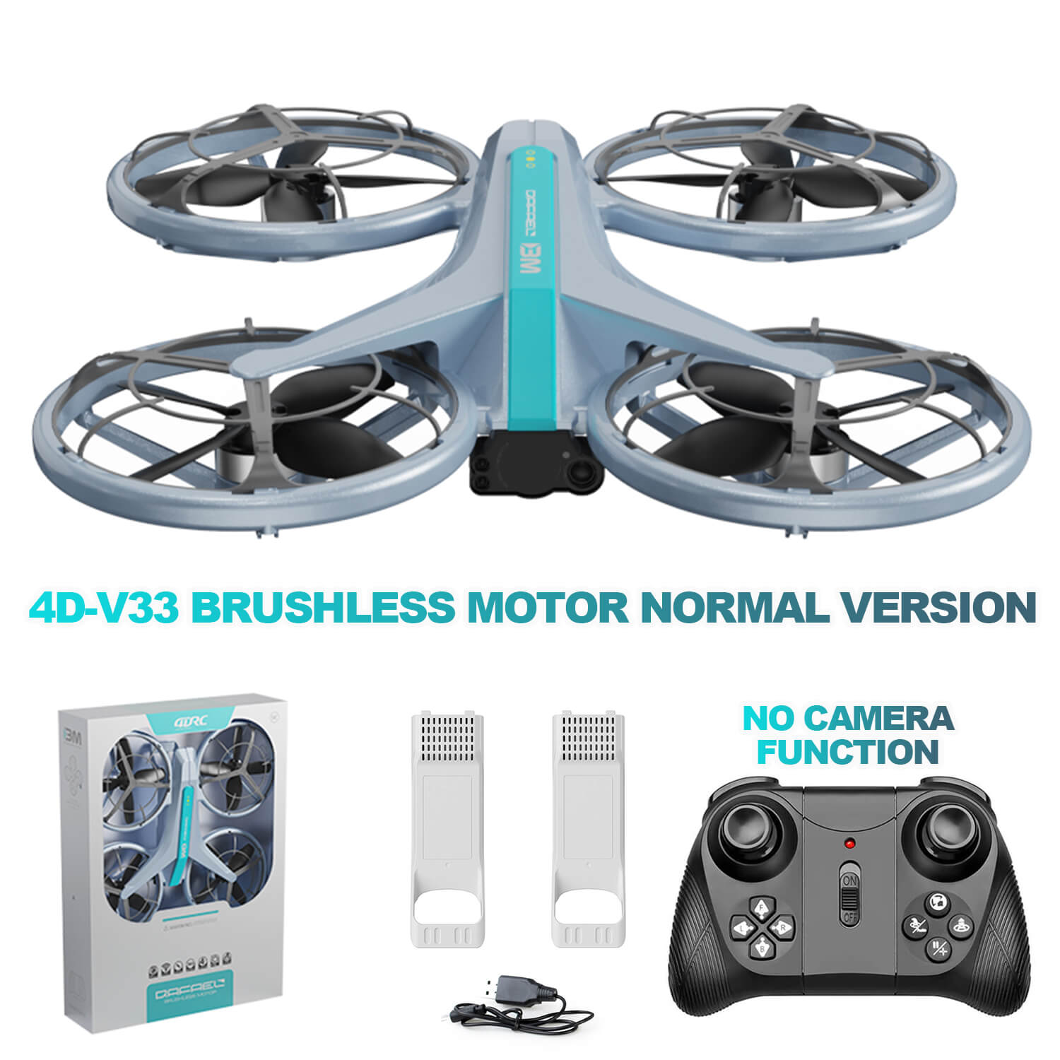 4DRC V33 Brushless Motor Drone with Color Changing Lights