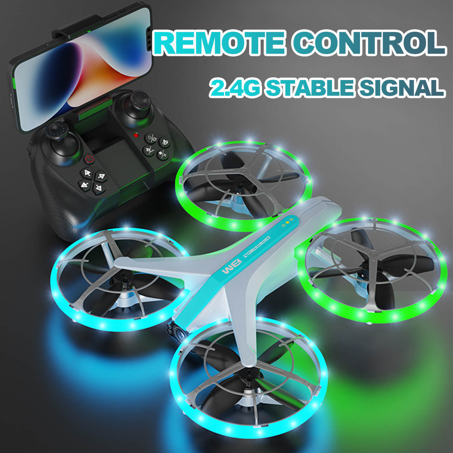 インペリアルドリーム(ロイヤルドリーム)コントローラーとマット 4DRC V33 Brushless Motor Drone with Color Changing Lights