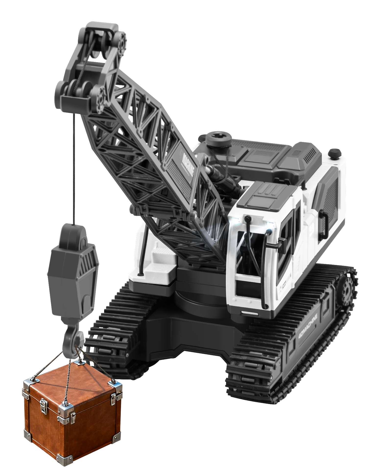 4D-E4 12-Channel RC Crawler Crane with Spray Function（1:18 Scale