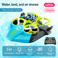 4D-V24 3-in-1 Water, Land & Air RC Quadcopter Stunt Car