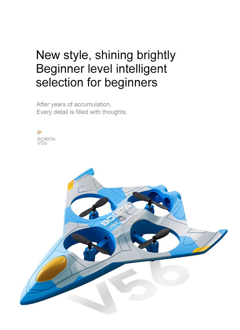 4D-V56 ABS Stunt Fighter Jet | 6K Camera & Fixed Height Drone for Beginners