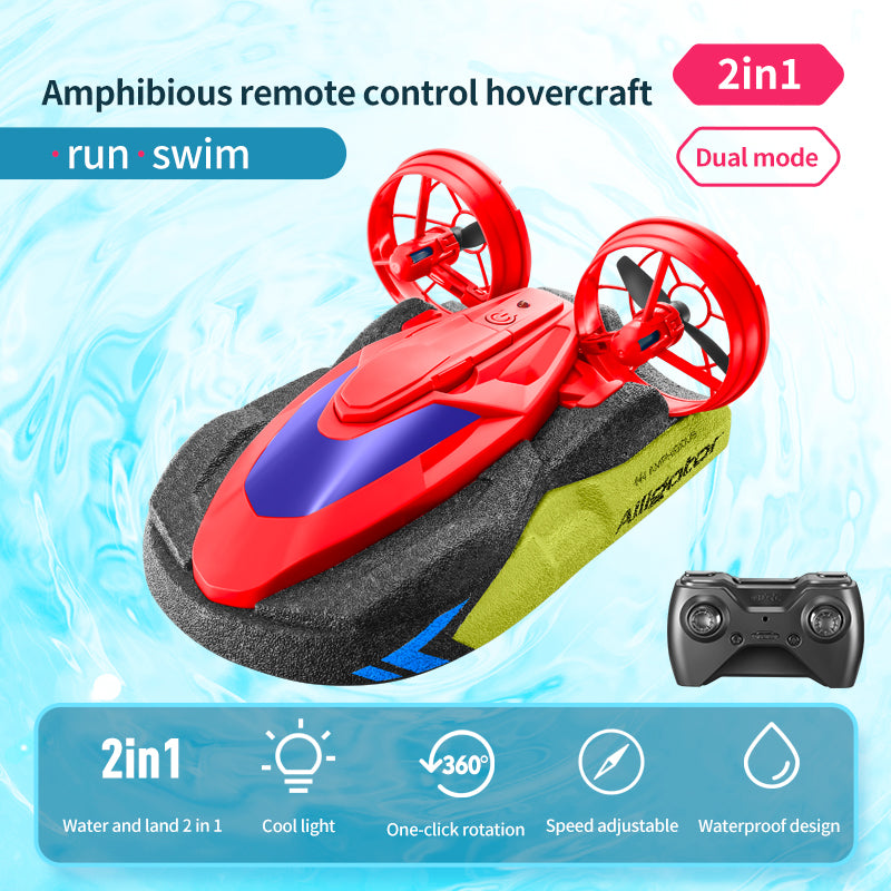4D‑S10 Series 2‑in‑1 Amphibious Stunt Hovercraft RC Boat