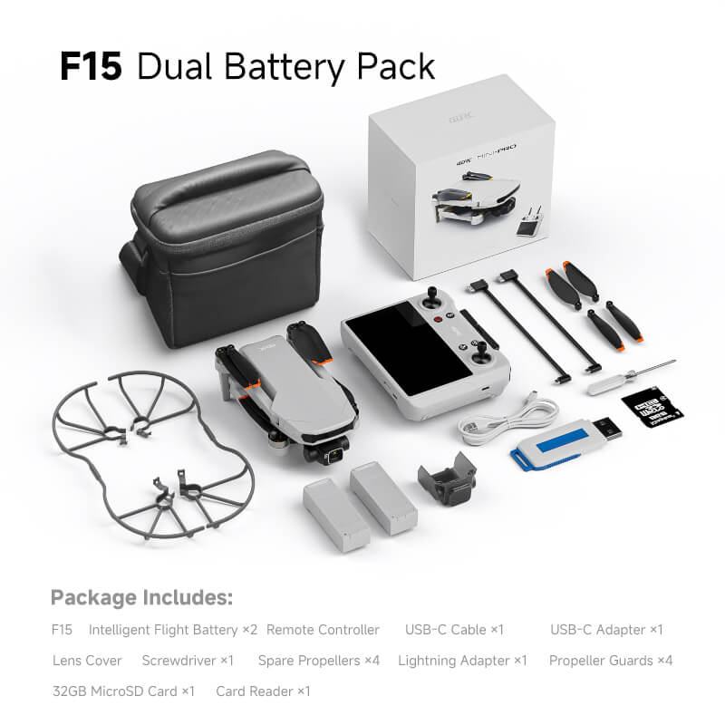 4DRC 4D-F15 GPS Drone 4k HD Camera EIS 3-Axis Anti-shake Gimbal