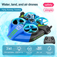 4D-V24 3-in-1 Water, Land & Air RC Quadcopter Stunt Car
