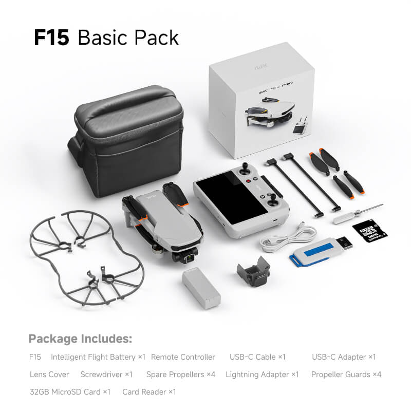 4D-F15 Professional Drone with EIS 3-axis Anti-shake Gimbal Camera
