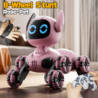 4D-Y9 8-Wheel Stunt Robo-Pet – Dual Control, Voice Command & Interactive Companion