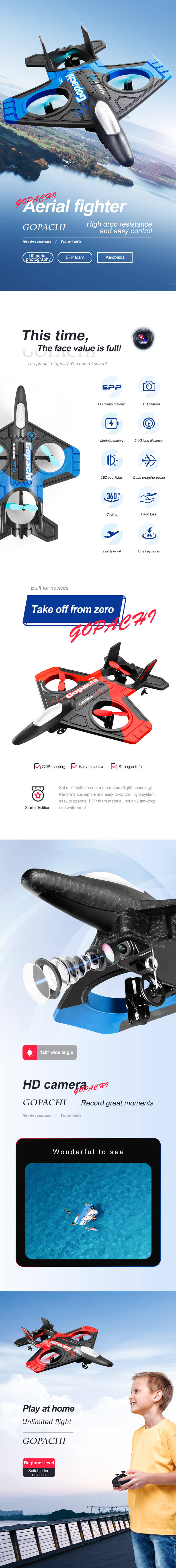 4DRC V25 RC aircraft Wifi with 720P camera 2.4G wireless remote control Model aeroplane toy children's gift